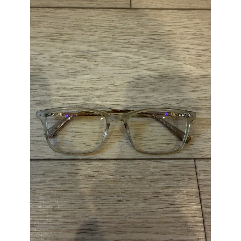 Erkers 1879 Eyeglasses Frames Busch Smoke Crystal Clear Gray Gold 53-18